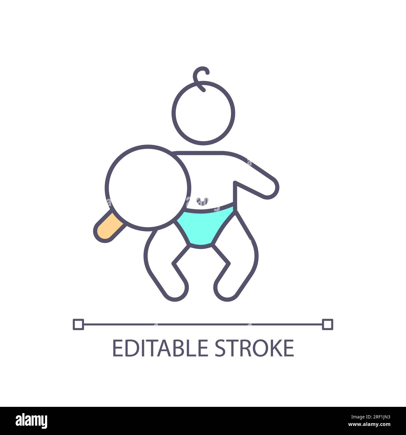 Baby Checkup RGB Color Icon Stock Vector Image Art Alamy