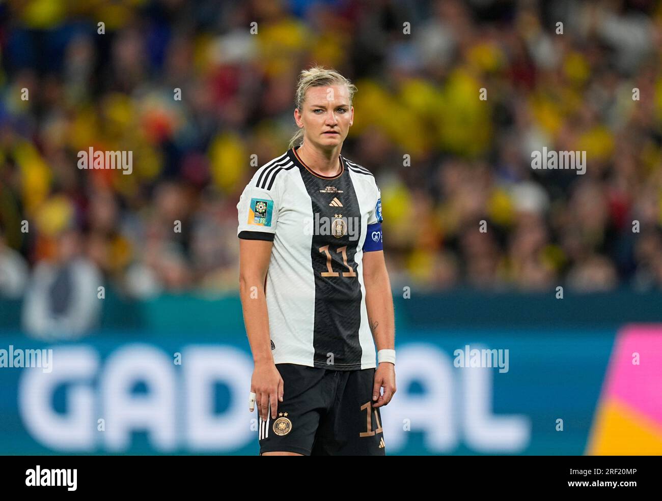 July 30 2023: Alexandra Popp (Germany) looks on during a game, at, . Kim Price/CSM Stock Photo