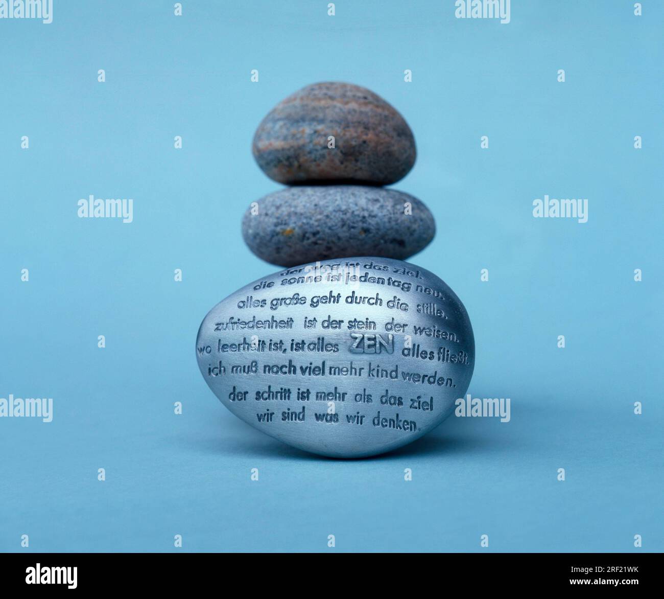 Stacked stones, ZEN, freestanding, object Stock Photo Alamy