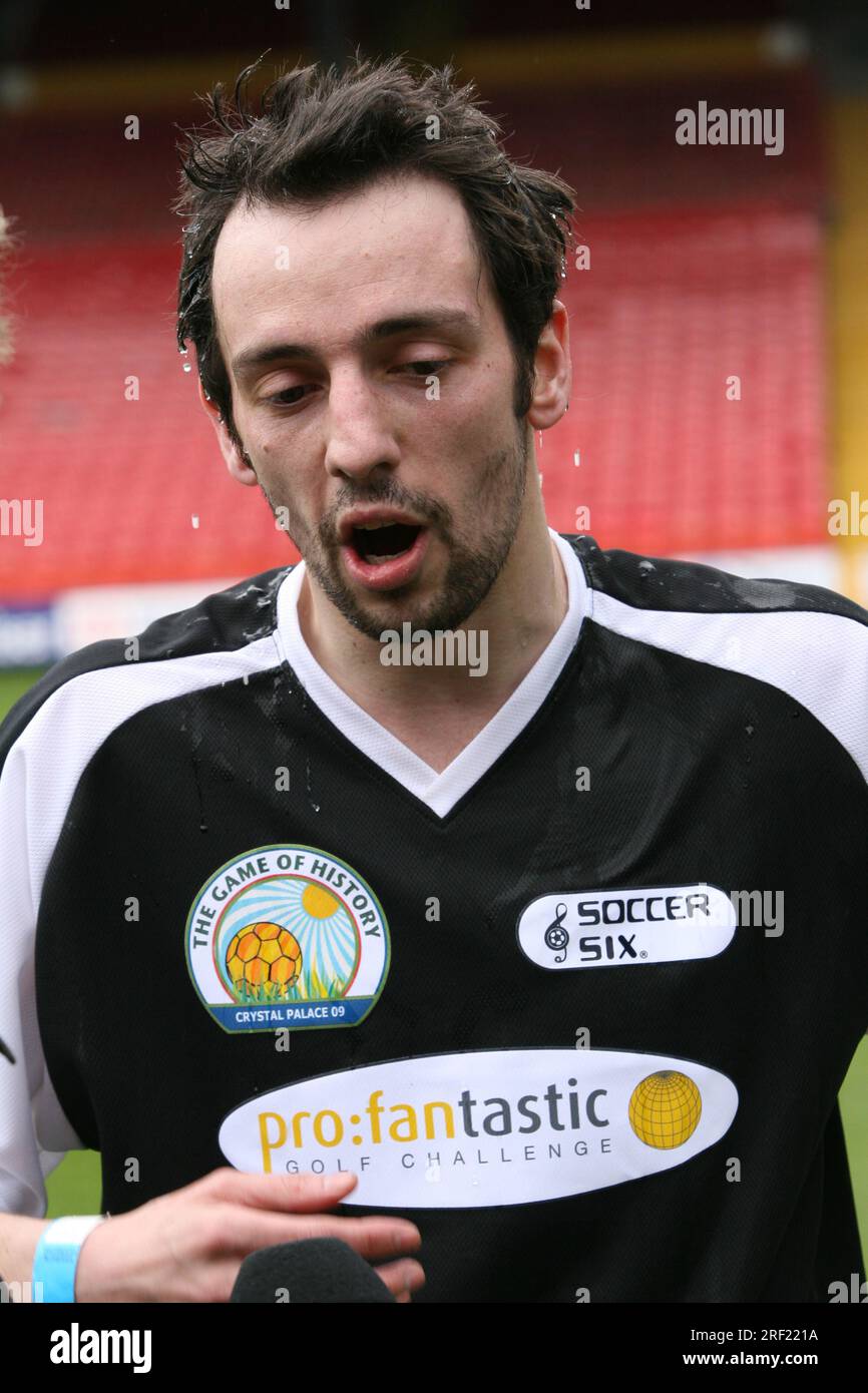 British actor Ralf Little at charity match at Selhurst Park South London Stock Photo Alamy