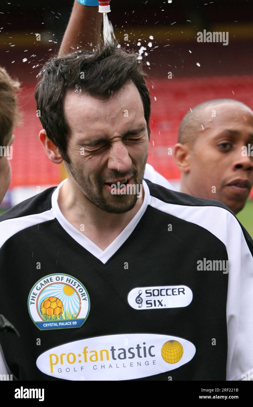 British actor Ralf Little at charity match at Selhurst Park South