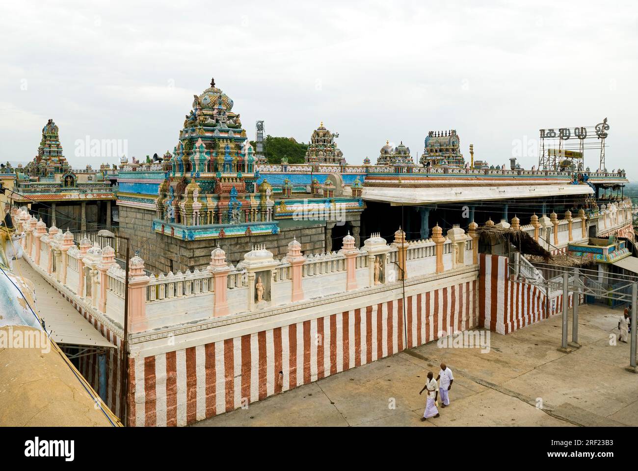 Western and southern side view of Lord Murugan Temple at Thiruttani