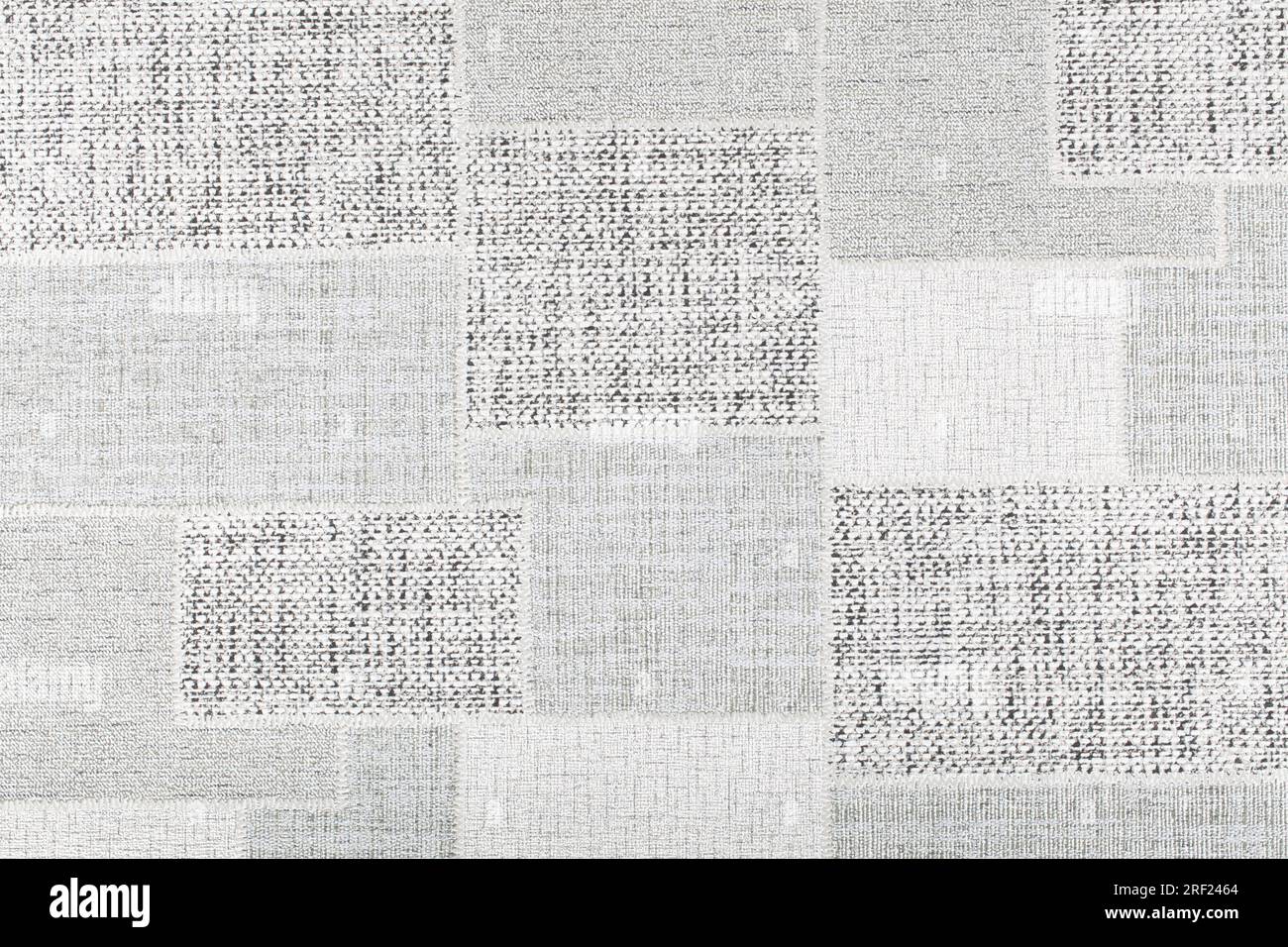 Gray Paper Texture With Square Burlap Patches Stock Photo - Alamy