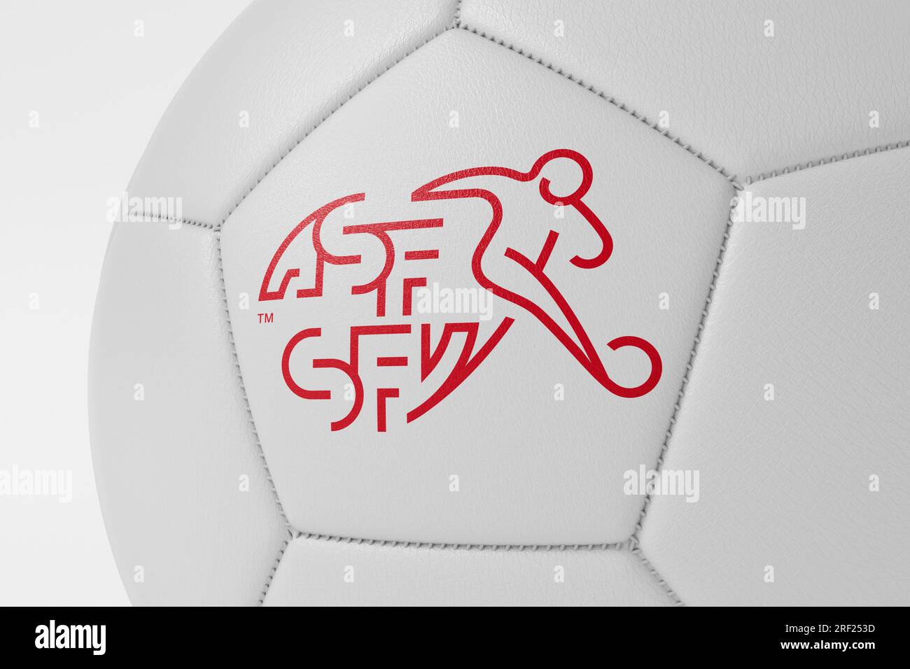 LONDON, UK - July 2023: Close up of switzerland national football team
