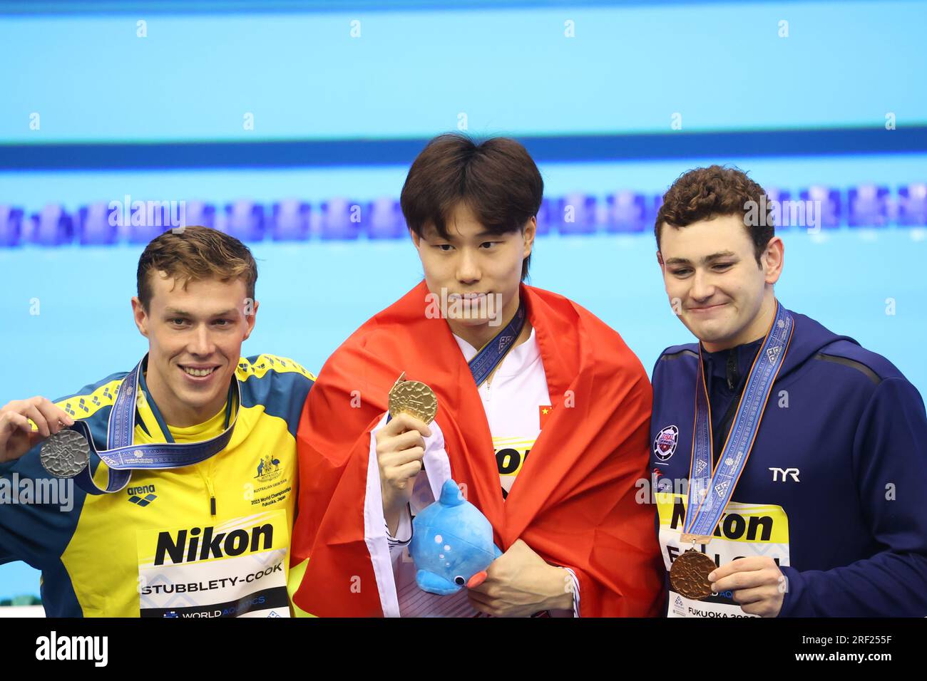 Zac STUBBLETYCOOK (AUS), Haiyang QIN (CHN), and Matt FALLON (USA