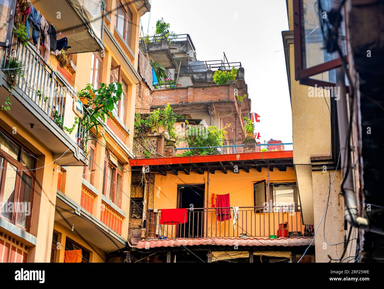 Residential buildings in Kathmandu city, Nepal Stock Photo Alamy