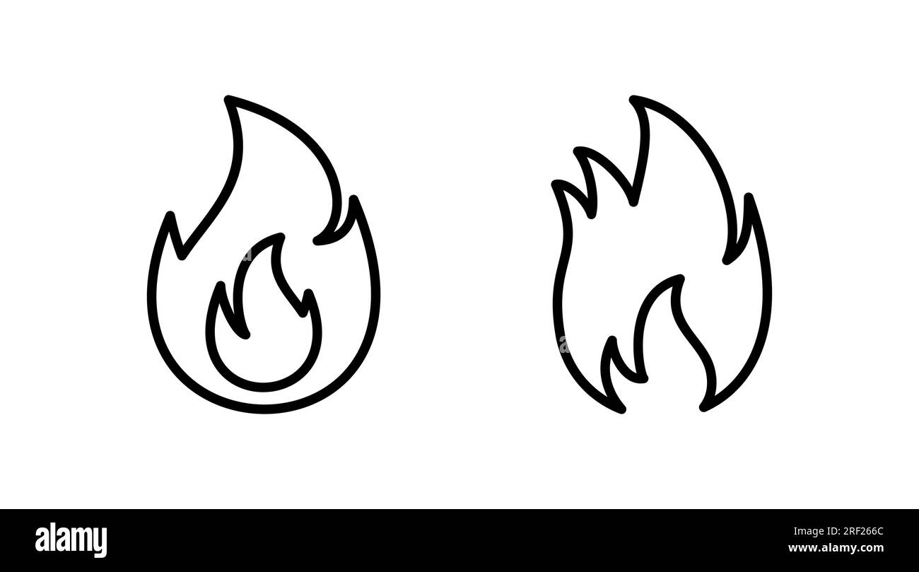 Fire icon vector. fire flame icon Stock Vector Image & Art - Alamy