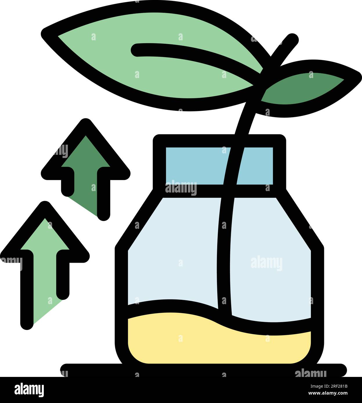 Lab plant grow icon outline vector. Laboratory research. Medical ...