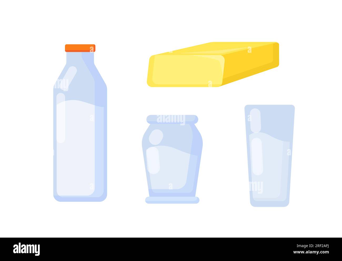 Set of dairy products vector concept Stock Vector Image & Art - Alamy