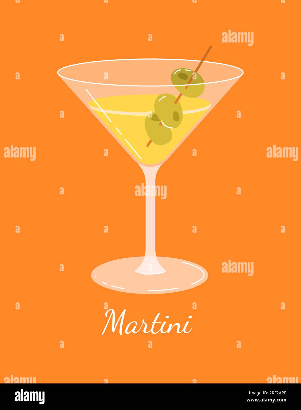 Martini cocktail vector concept Stock Vector Image & Art Alamy