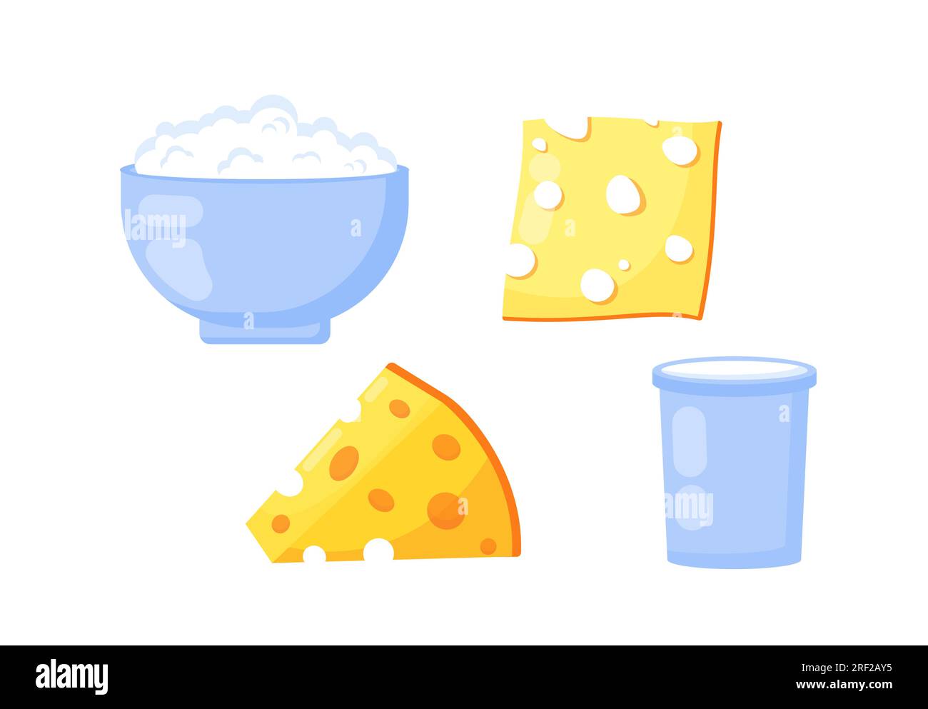 Set of dairy products vector concept Stock Vector Image & Art - Alamy