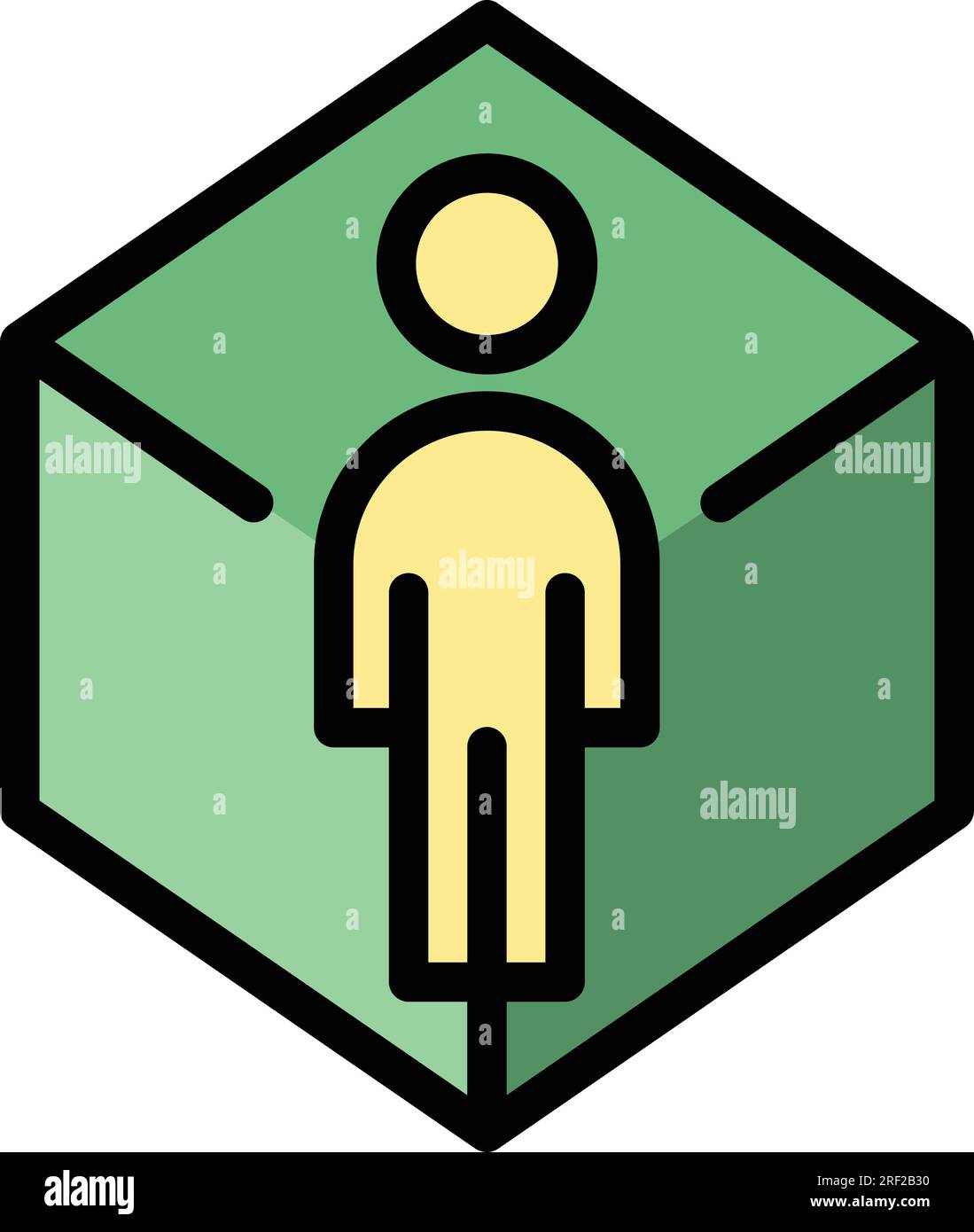 Vr reality icon outline vector. Video degree. Camera angle color flat Stock Vector