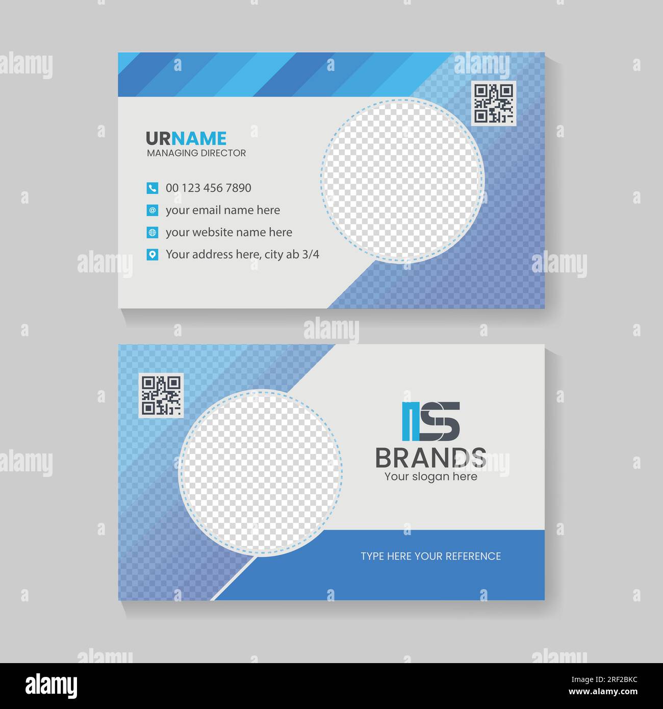 2 years warranty, business card design template, Visiting for your company,  Modern Creative and Clean identity Card Vector Stock Vector Image & Art -  Alamy