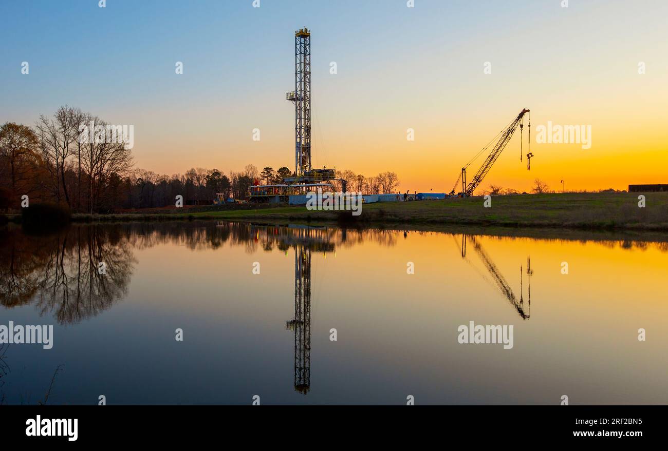 North Texas Drilling Stock Photo Alamy