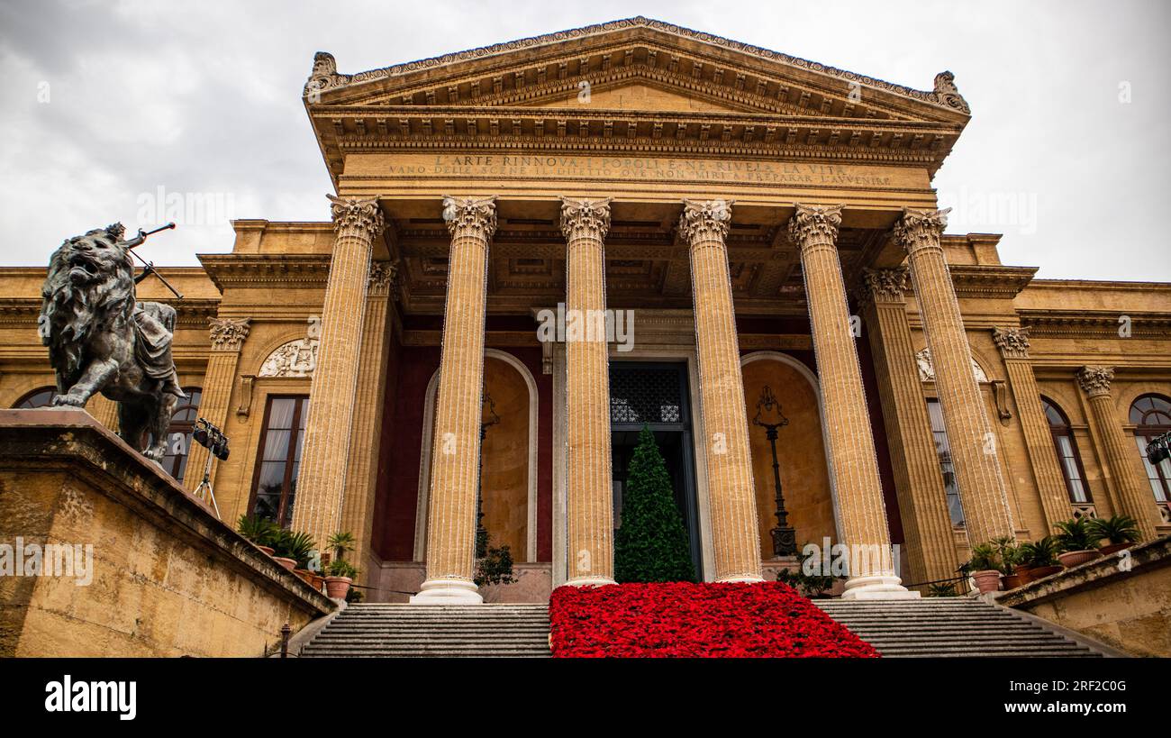 Teatro massimo building detail hi-res stock photography and images - Alamy