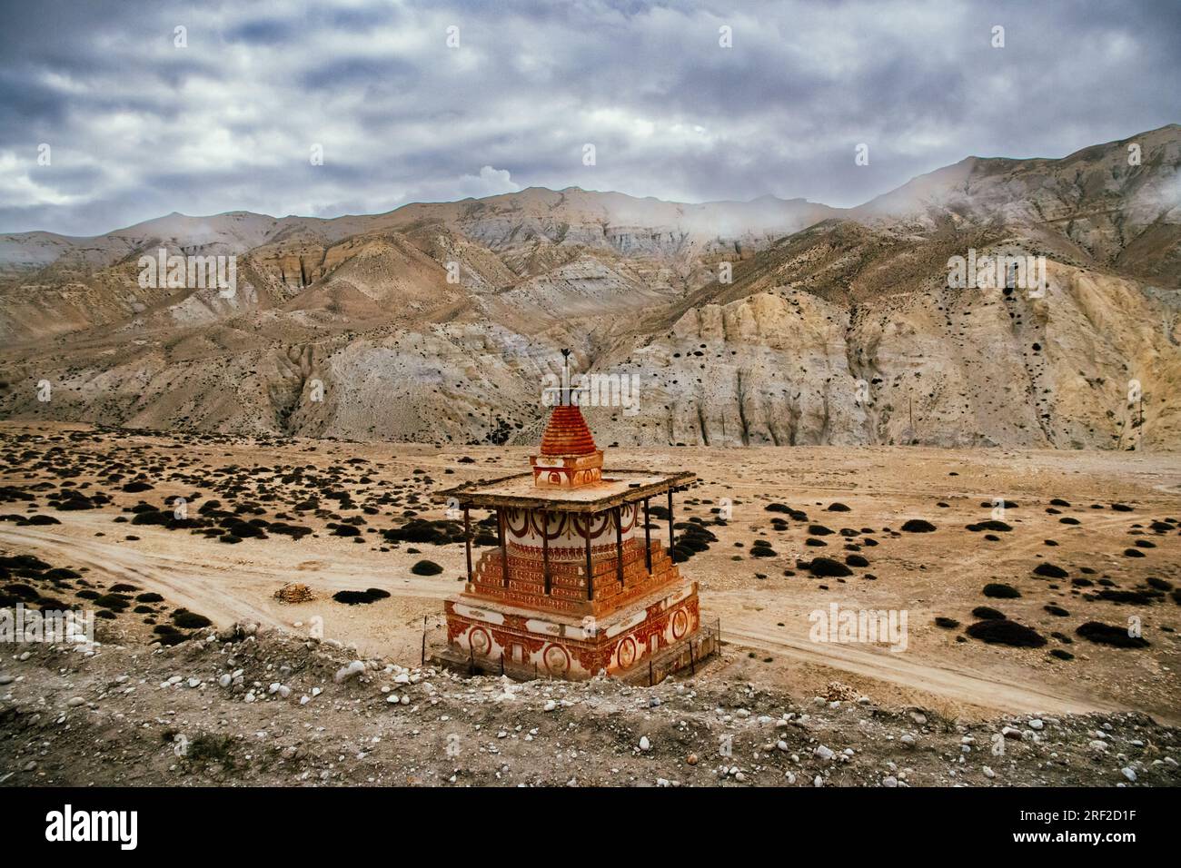 Buddhist Gompa Gumbas in Tibetan influenced Upper Mustang of Nepal