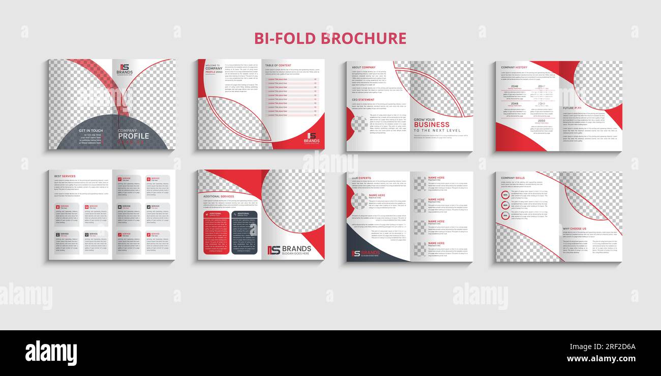 Corporate business creative and modern company profile brochure template design Stock Vector