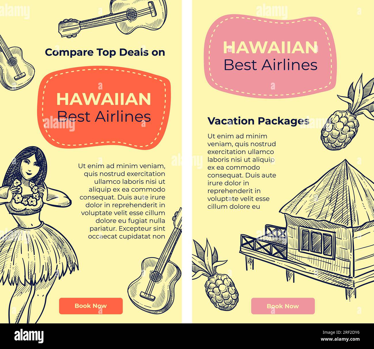 Hawaiian airlines Stock Vector Images Alamy