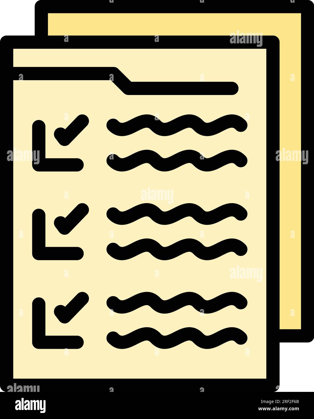 Last user document icon outline vector. Fill online form. Register user ...