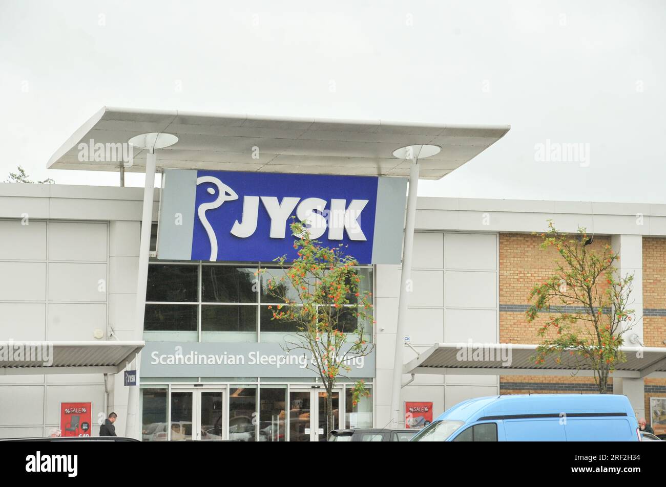 JYSK Danish retail chain Stock Photo