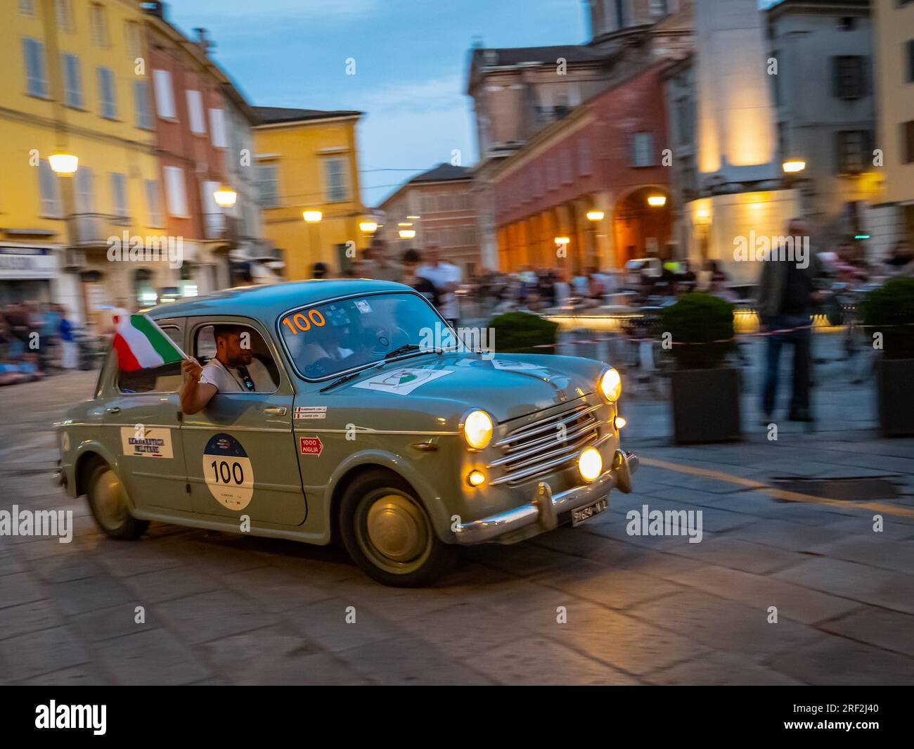 1955 FIAT 1100/103 BERLINA, Mille Miglia 2023, day3 at Reggio Emilia Stock Photo Alamy