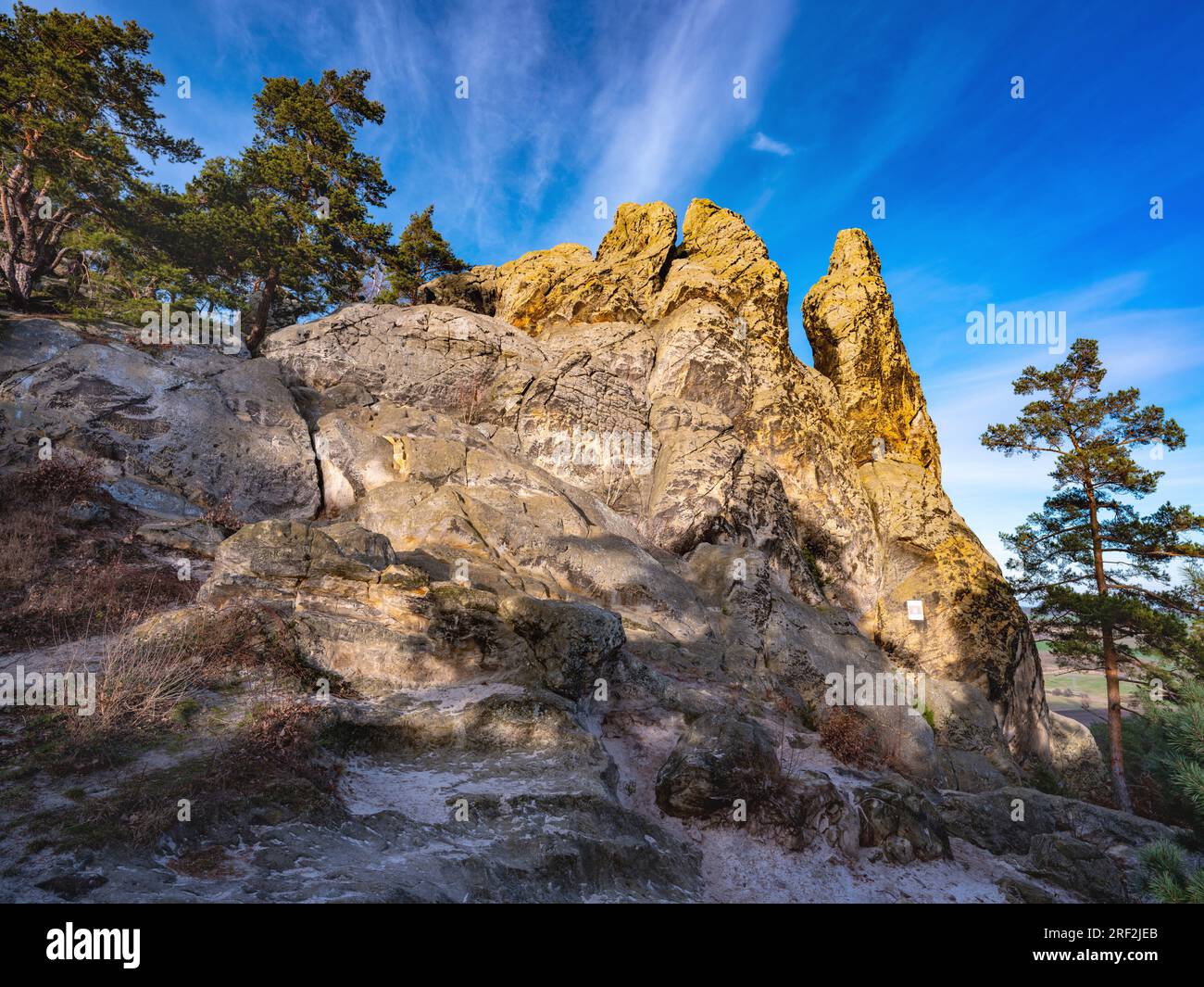 Hamburger Wappen Rock Formation in the Teufelsmauer Nature Reserve