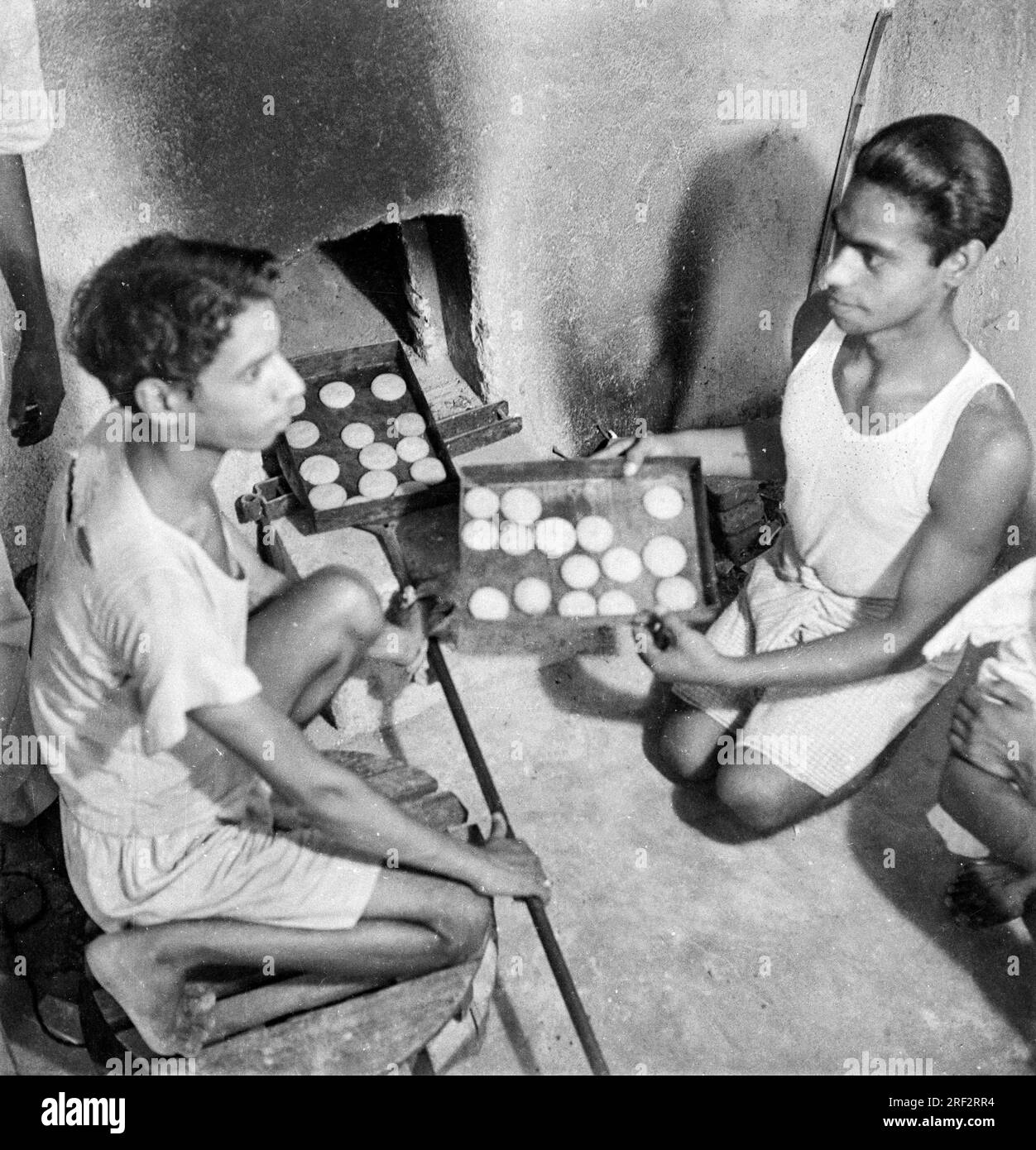 old vintage 1900s black and white picture of Indian food nankhatai ...