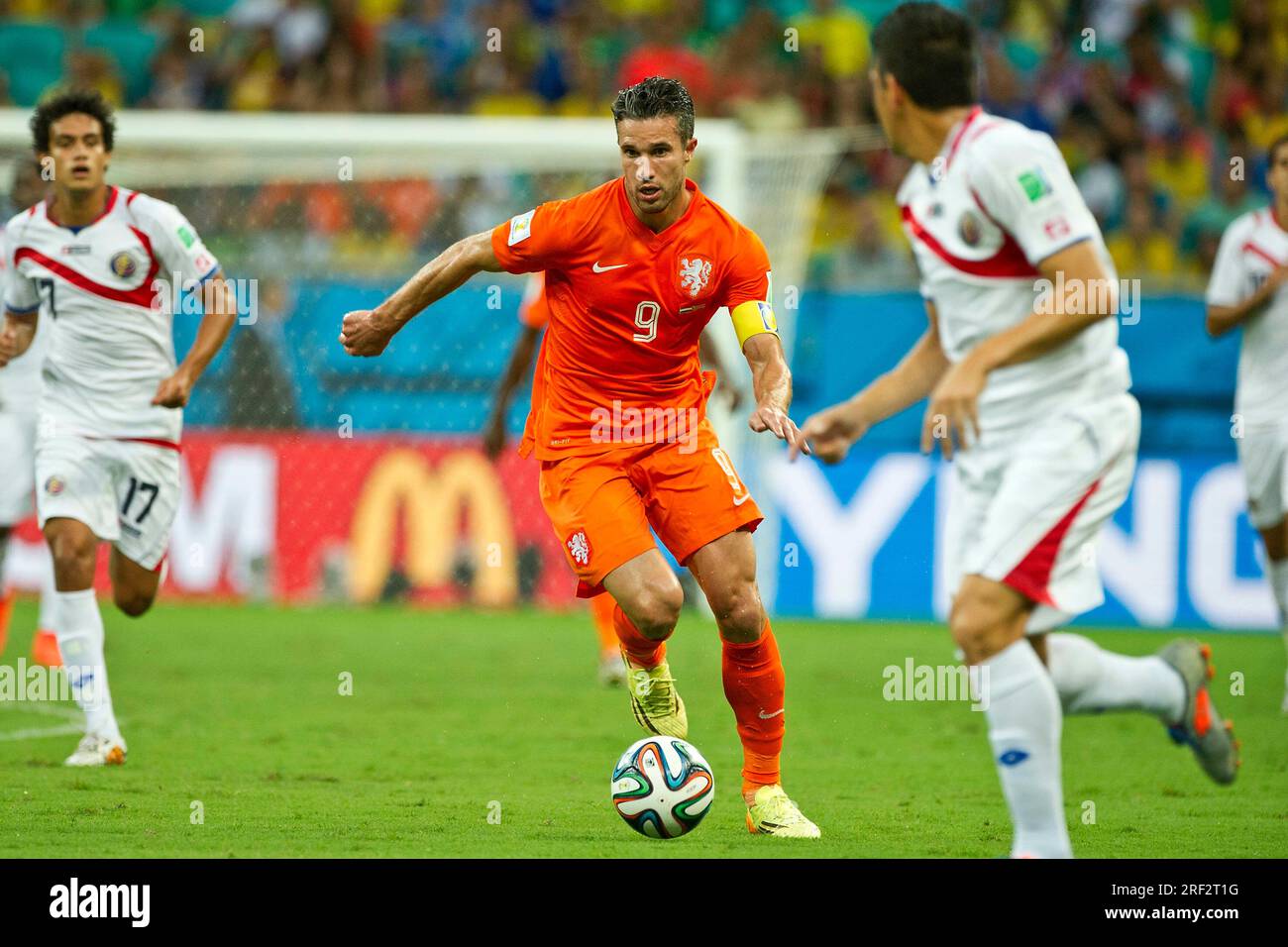 ARCHIVE PHOTO: Robin van PERSIE will be 40 years old on August 6, 2023, Robin VAN PERSIE (NED), single action, single image, cut out, single action, Netherlands NED - Costa Rica CRC 4:3 nE (0:0) Quarterfinals on July 5th. 2014 in Salvador, Soccer World Cup 2014 in Brazil from 12.06. - 07/13/2014. ? Stock Photo