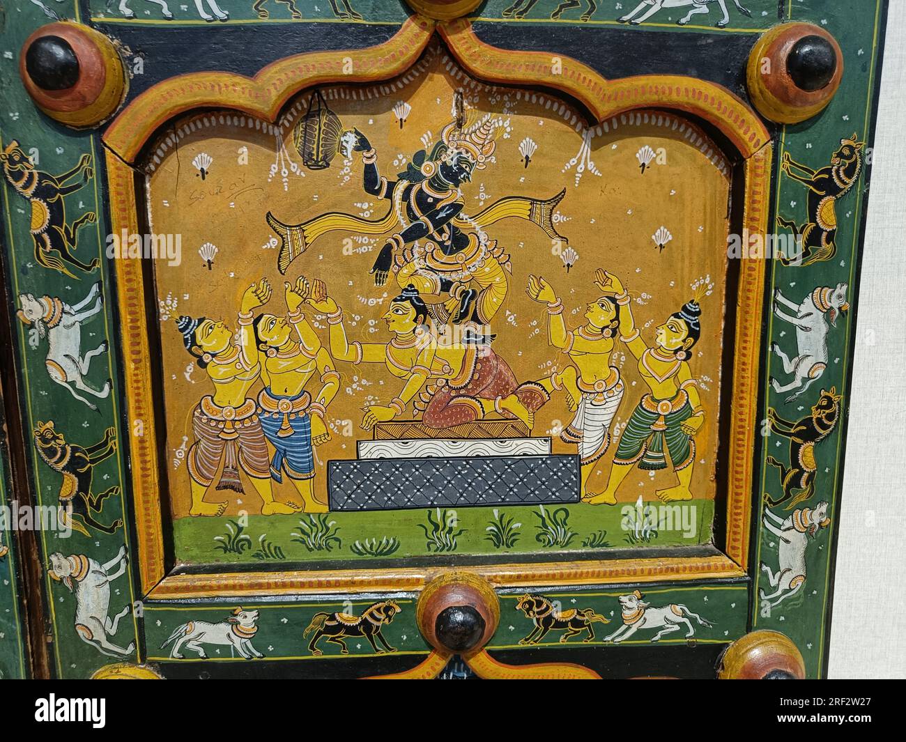 Krishna honing his thieving skills. Raiding for Buttermilk. Misleading