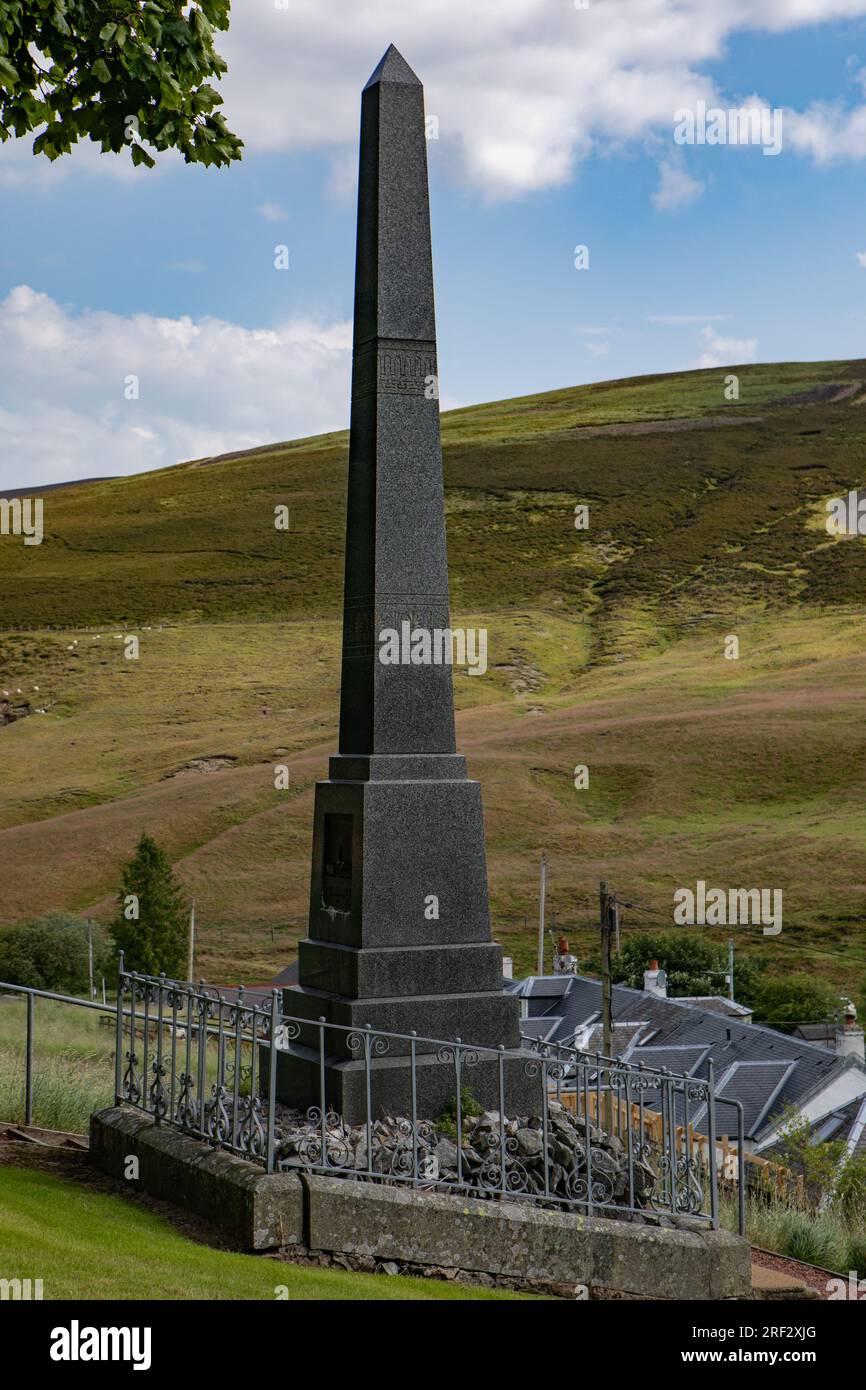 William Symington monument, Leadhills, Scotland Stock Photo