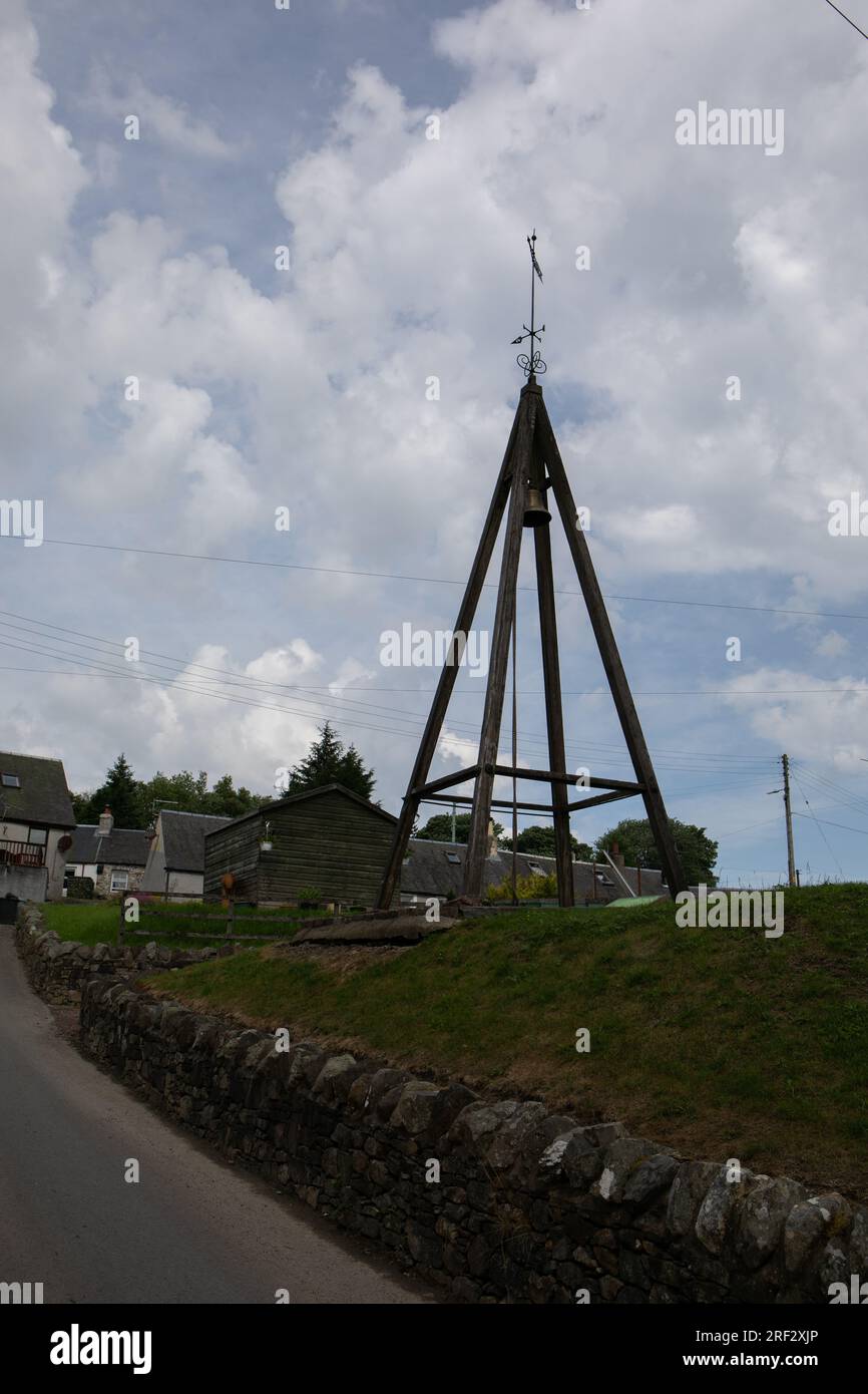 The Curfew Bell, Leadhills, Scotland Stock Photo