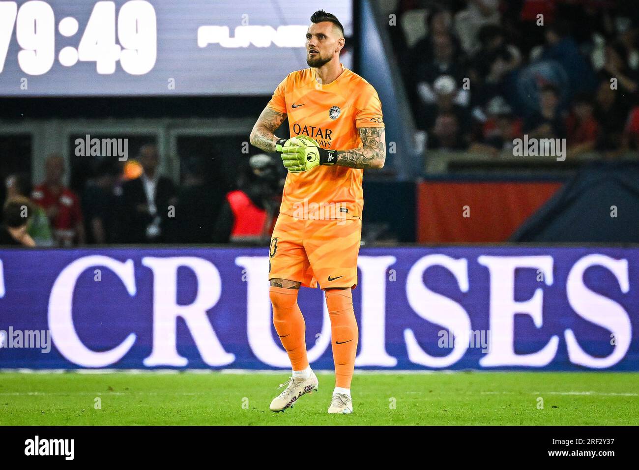 Alexandre LETELLIER of PSG during the French championship Ligue 1