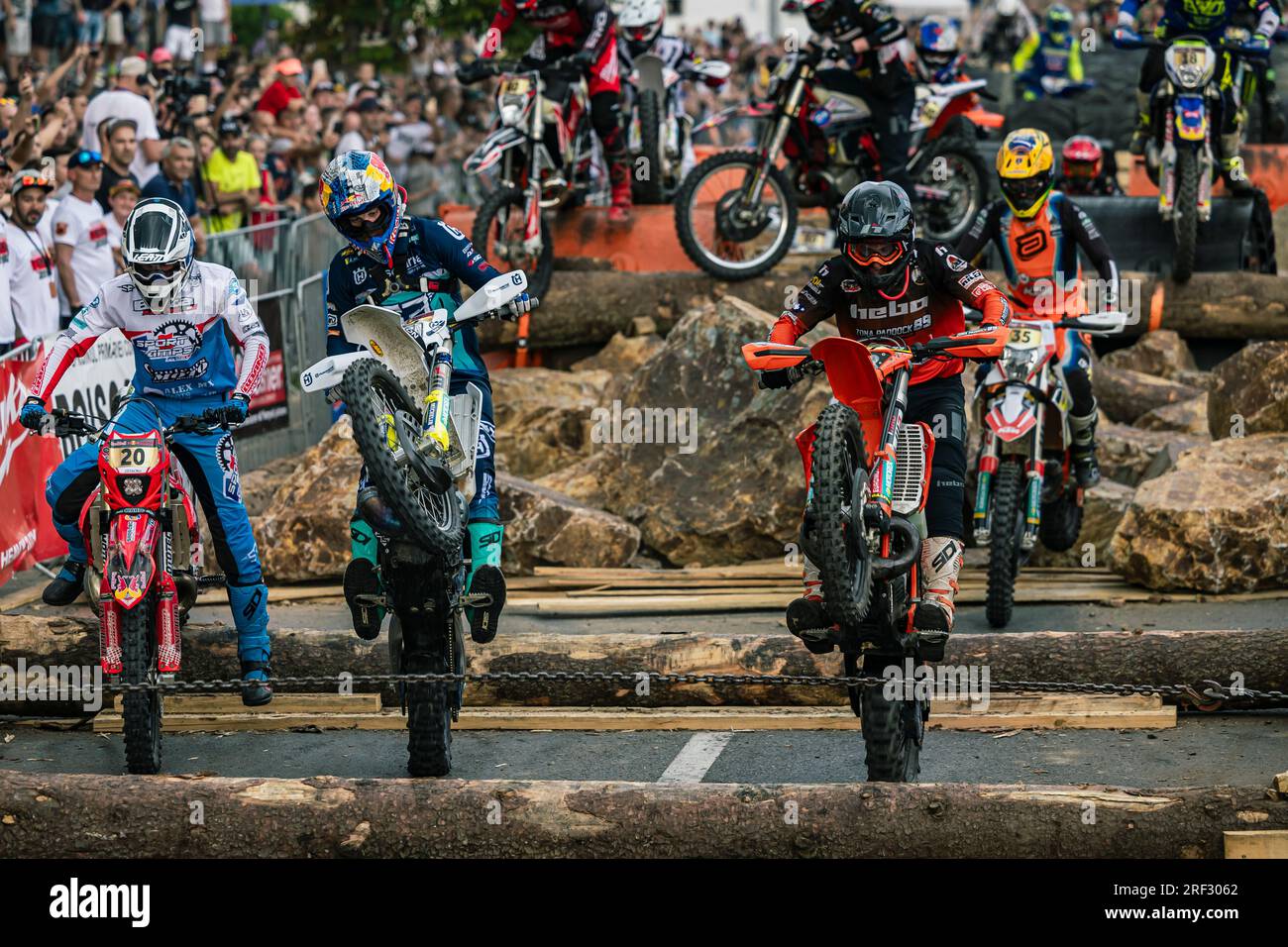 Billy Bolt (GBR) of the Husqvarna Factory Racing team performs during the prolog of FIM Hard Enduro World Championship 2023 Stop 3