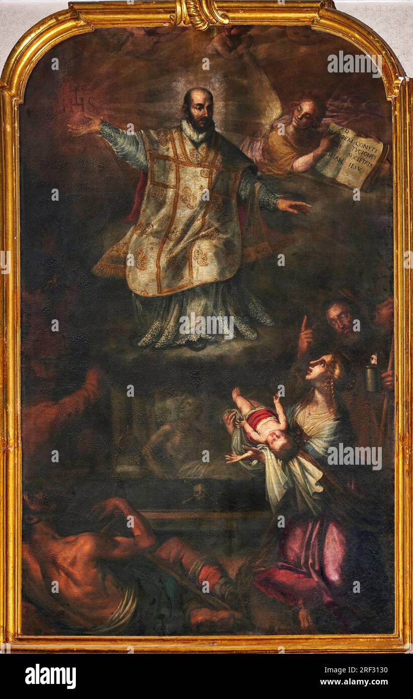 Miracolo di S. Ignazio di Loyola - olio su tela - Clemente Bocciardo ...