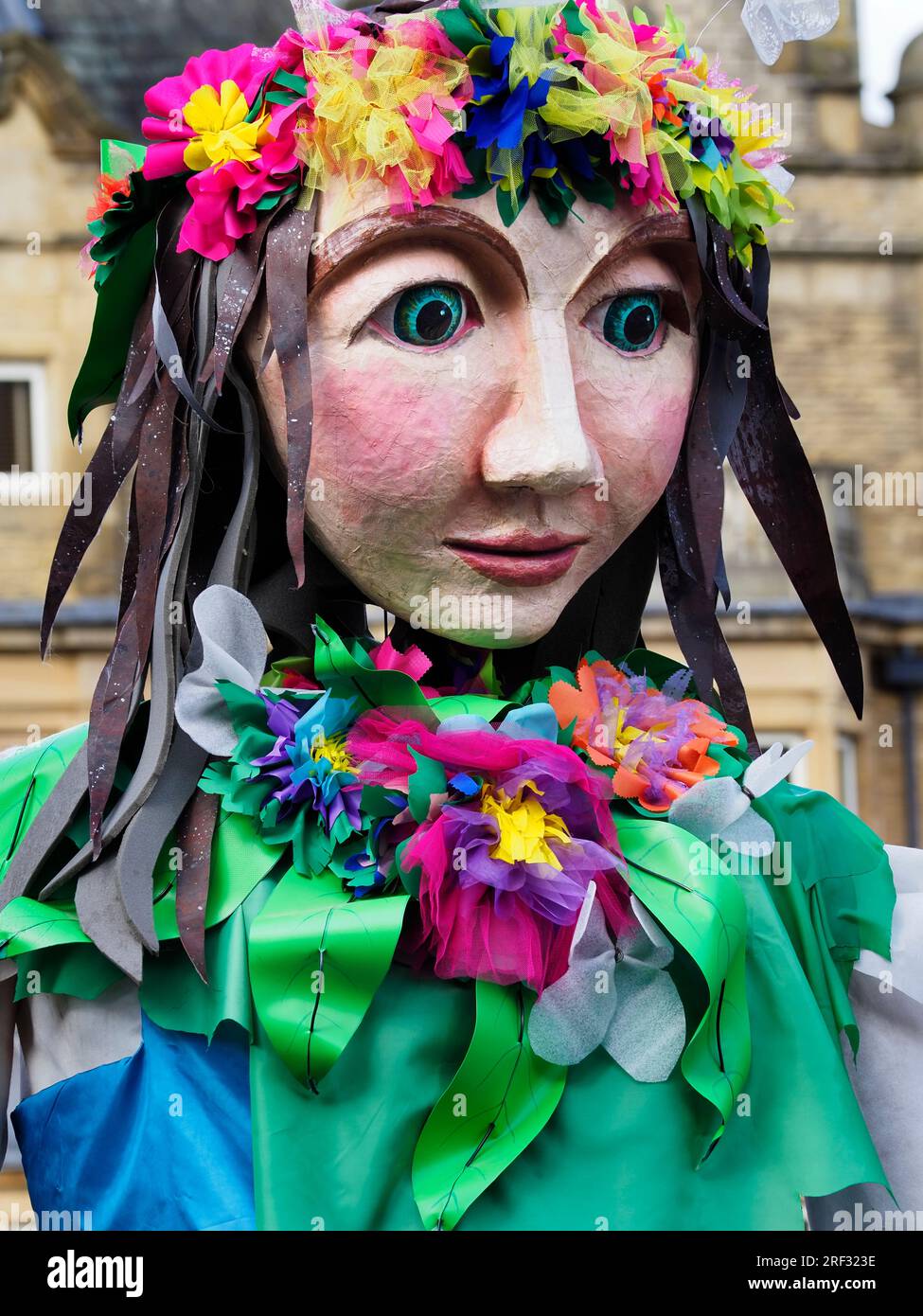 Harrogate, North Yorkshire, England 30 July 2023 Large female puppet in