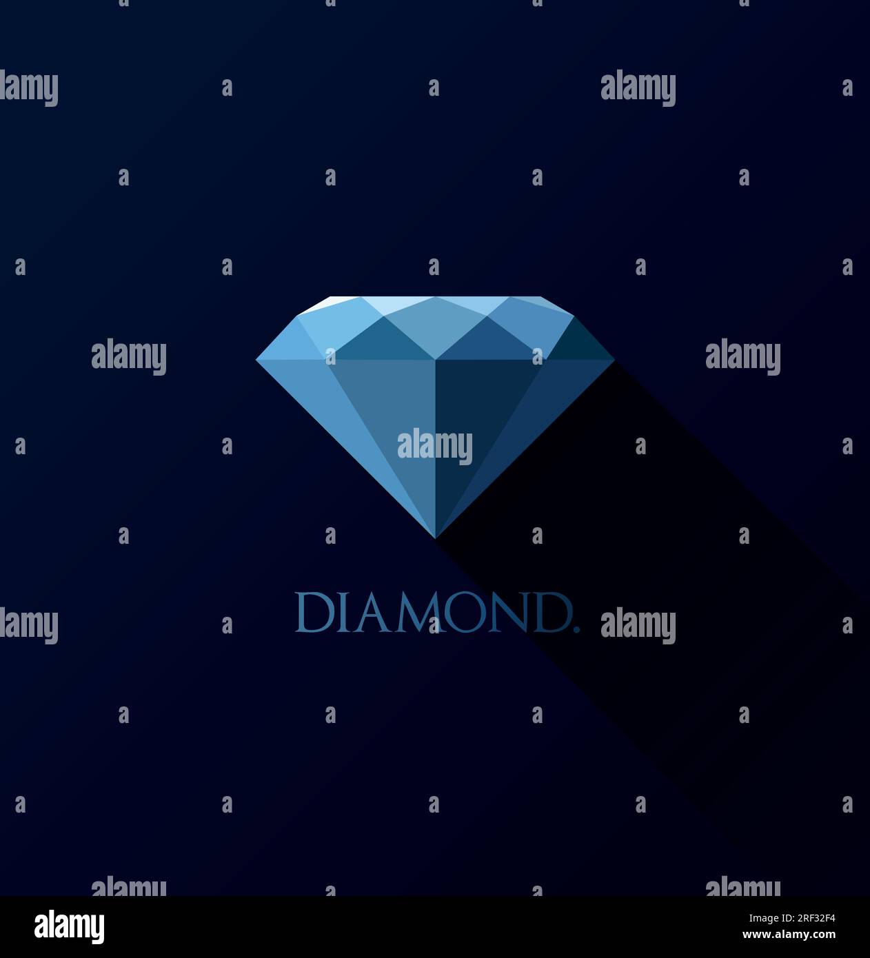 Blue low poly Diamond . Jewelry, gem, luxury and rich symbol background ...