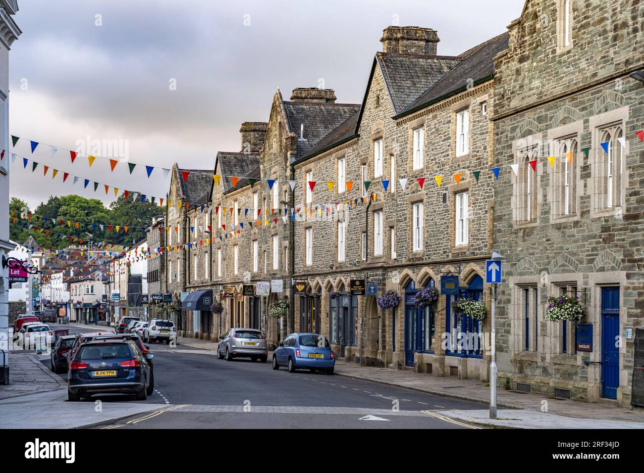 Die Innenstadt  von Tavistock, Devon, England, Großbritannien, Europa  |  Central Tavistock, Devon, England, United Kingdom of Great Britain, Europe Stock Photo
