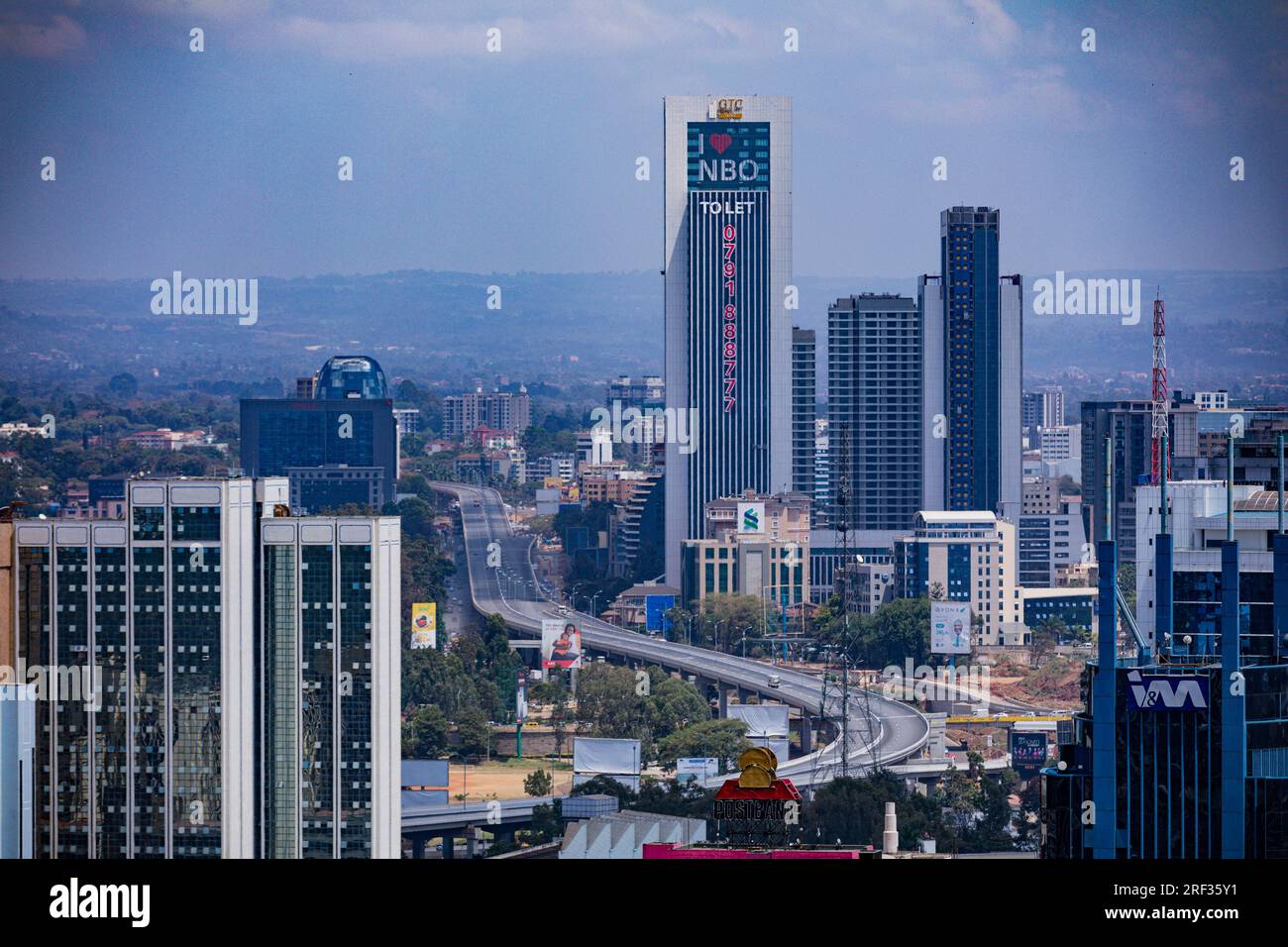 Kenyas Capital City Nairobi City County Skyline Skyscrapers Travel ...