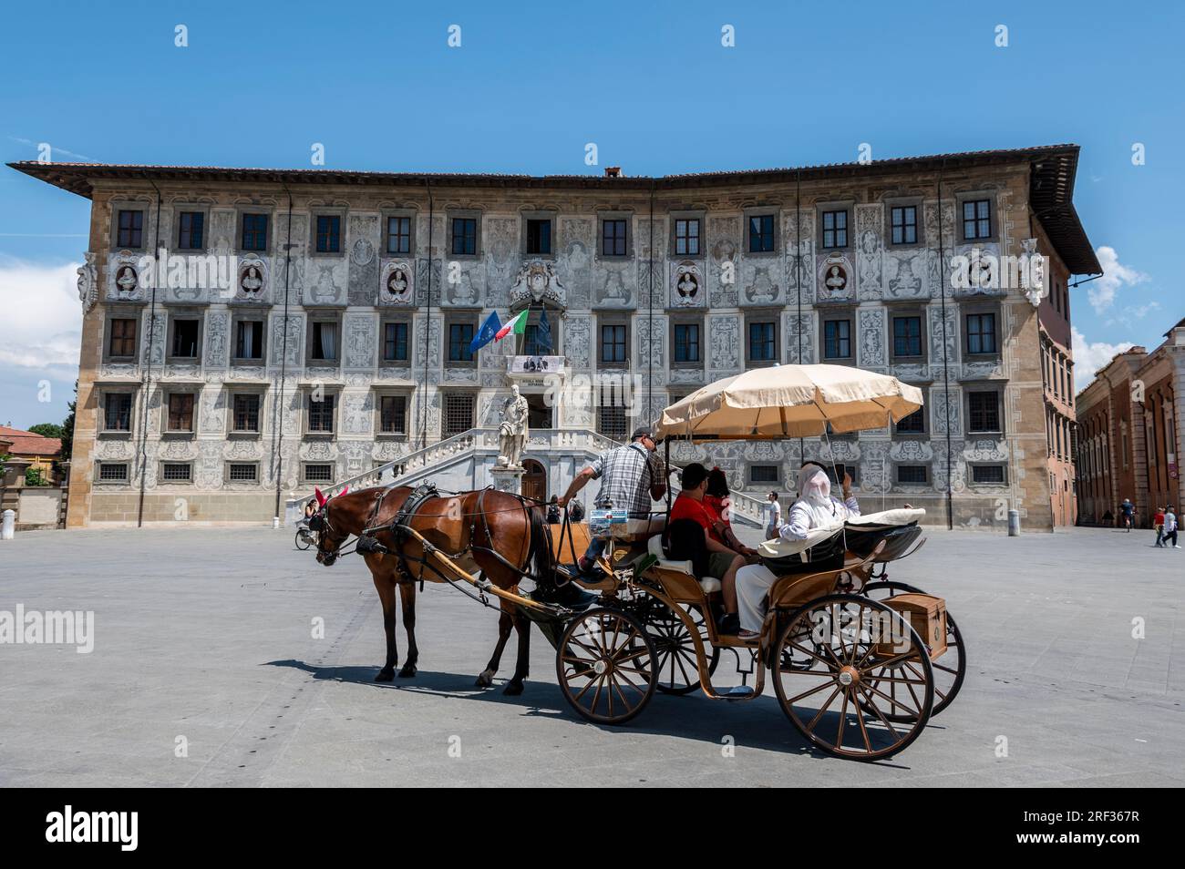 The Scuola Normale Superiore di Pisa (Scuola Normale Superiore) (University of Pisa) is also a palace, located on Palazzo dei Cavalieri (KnightÕs Squa Stock Photo