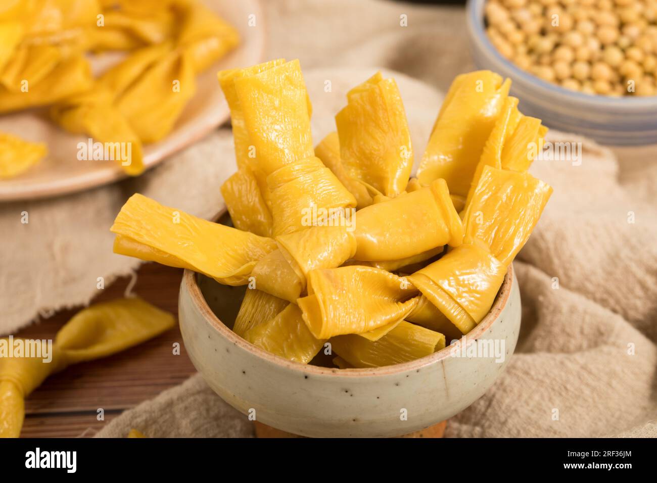 soybeans,Tofu skin,Dried bean curd or dry tofu Stock Photo Alamy
