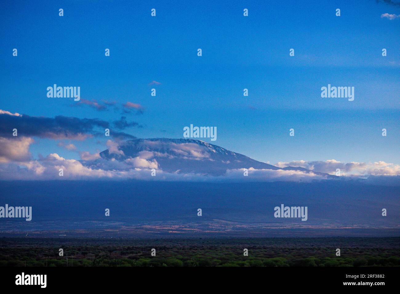 Mount Kilimanjaro Dormant Volcano In the United Republic Of Tanzania ...