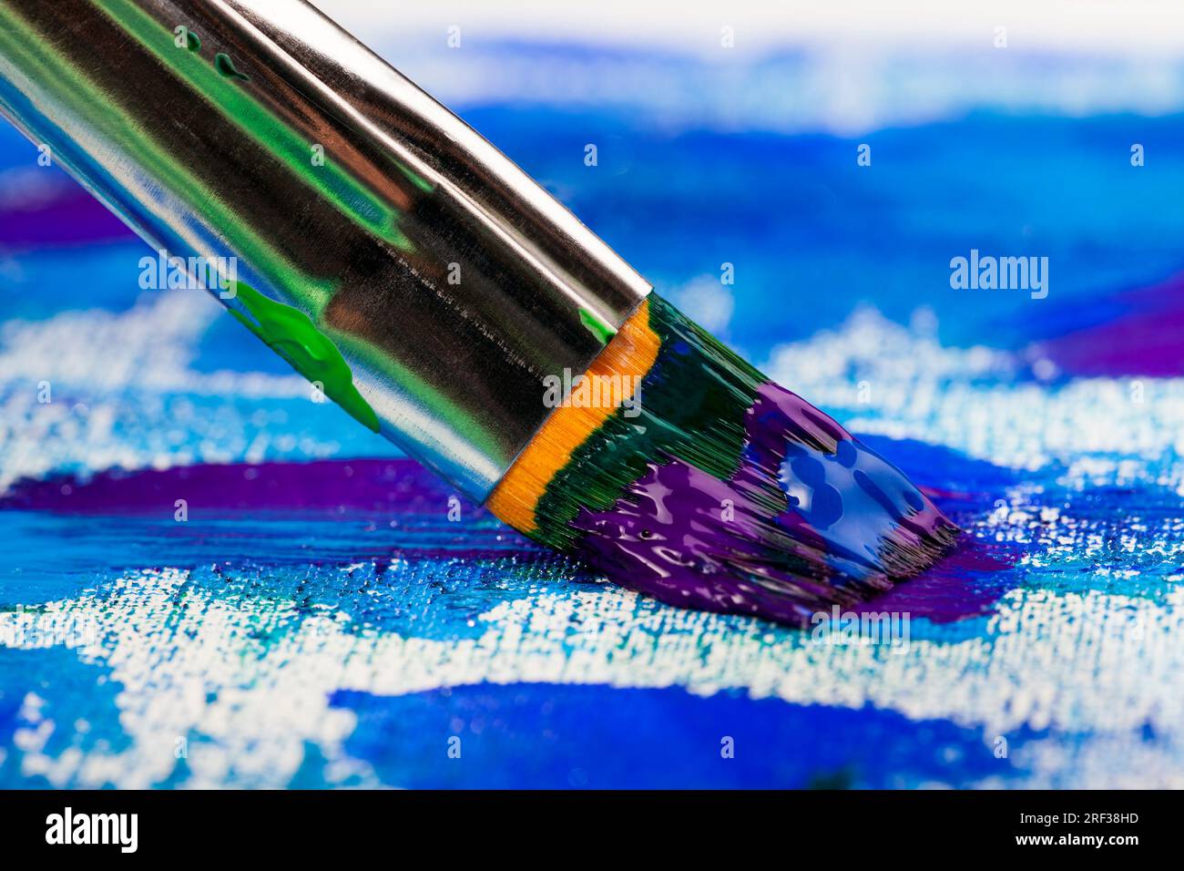 paints and other things necessary for drawing, close up of paints of