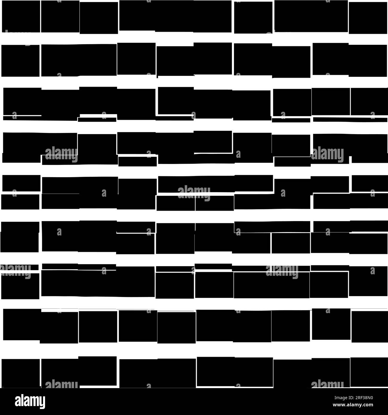 Vector bricks lines abstract texture background vector, black white . Illustration for background Stock Vector