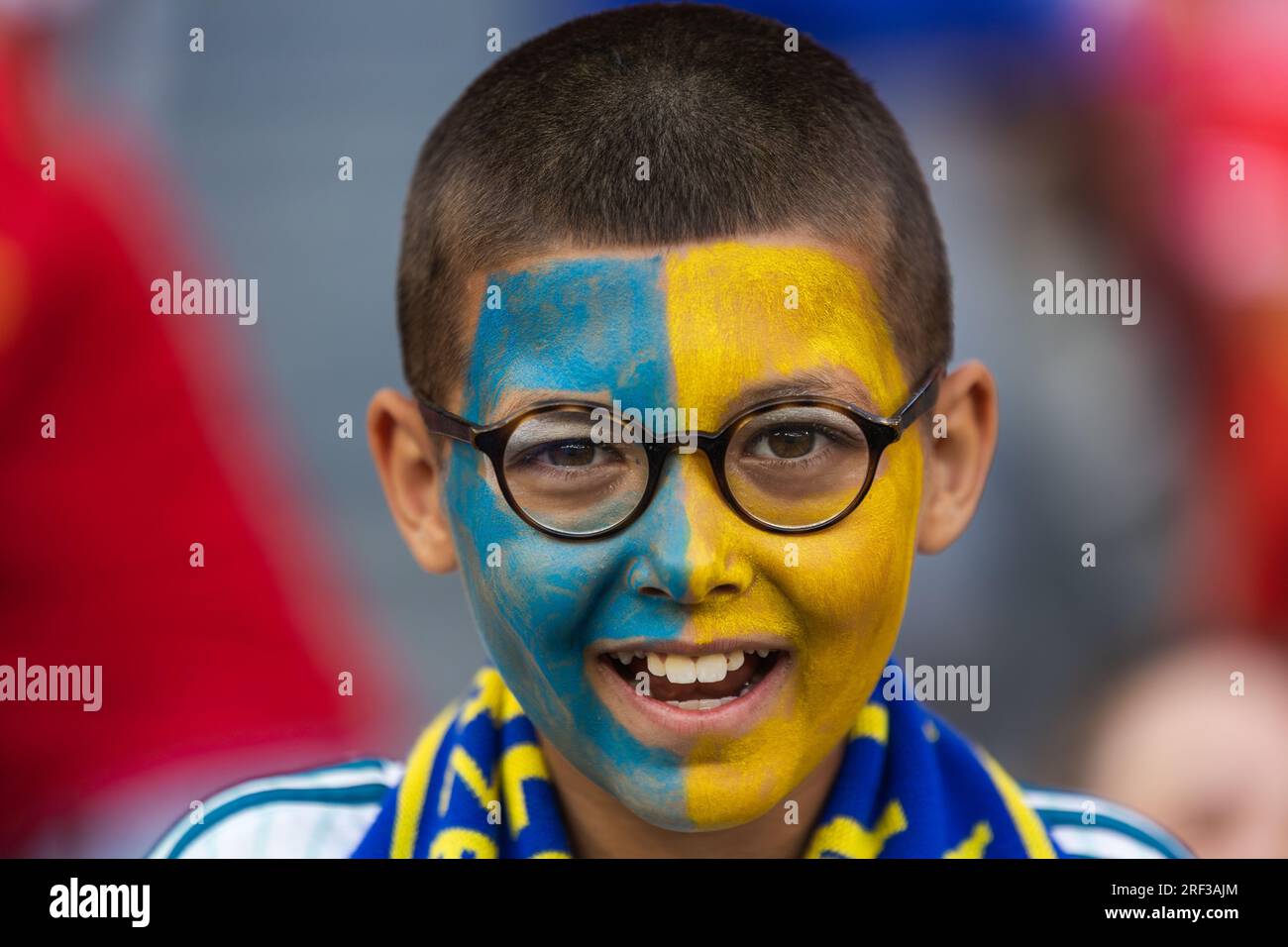 Fan during UEFA Euro 2024 Qualification game between national teams of