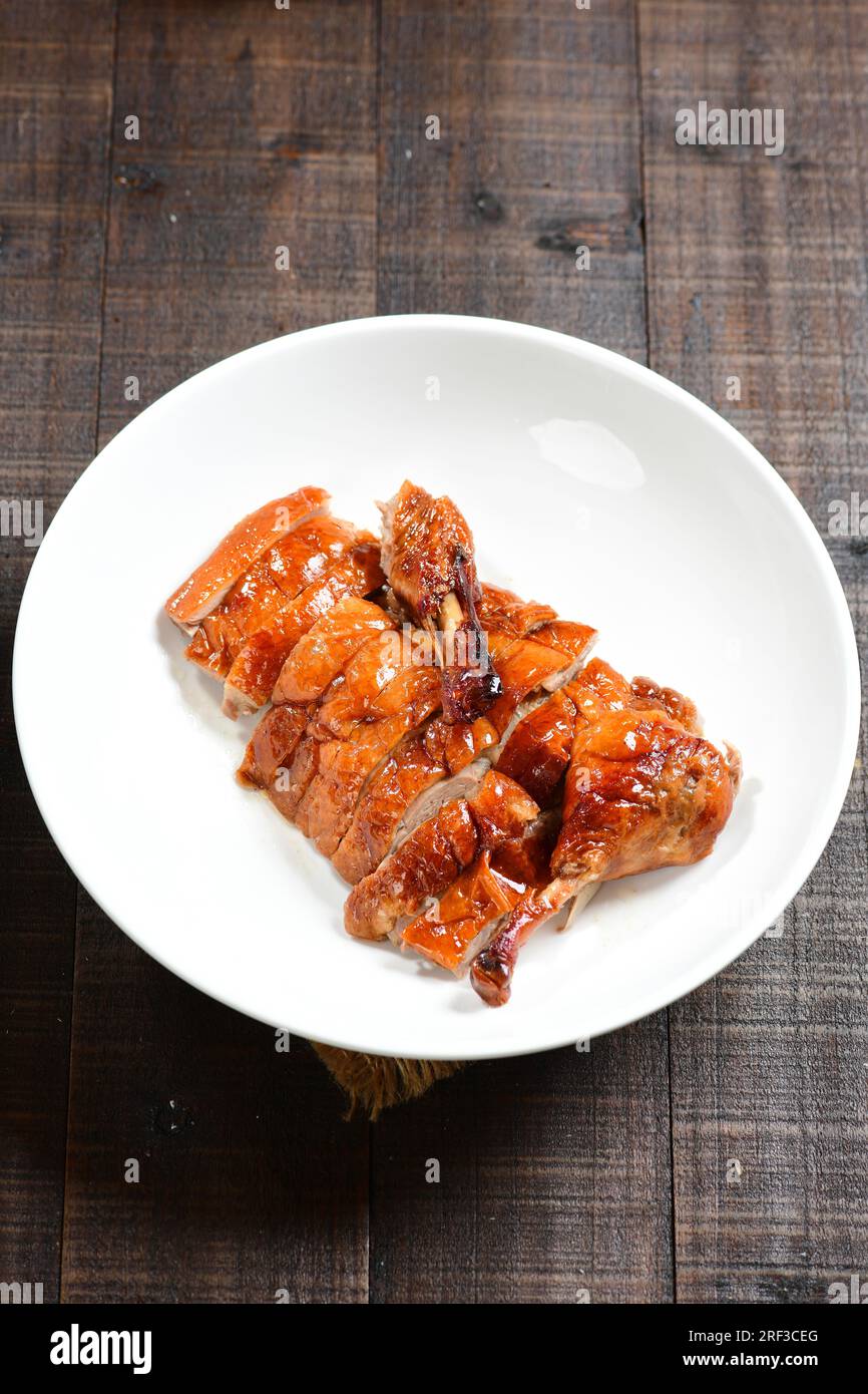 Duck Seasoned with Soy Sauce,Roasted Duck Stock Photo - Alamy