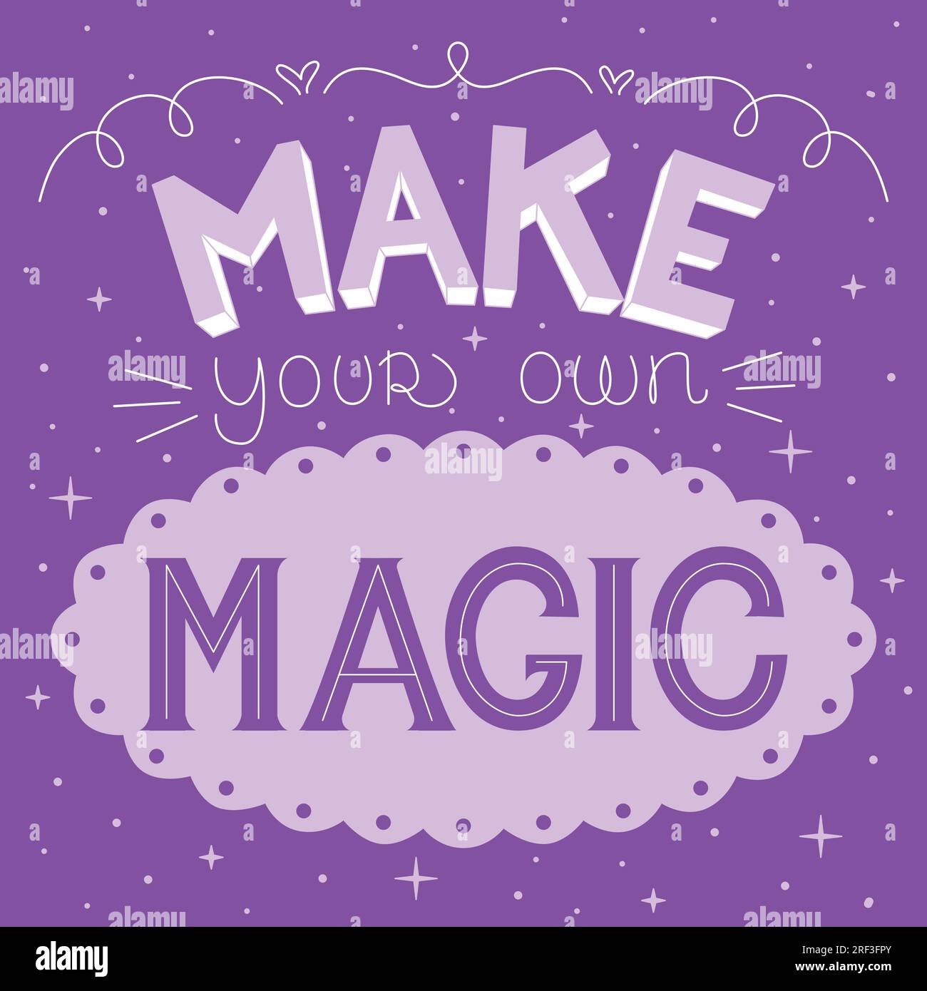 Create your own magic poster Royalty Free Vector Image