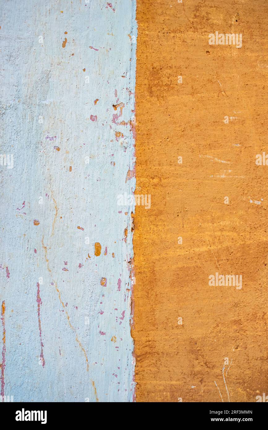 Vibrant yellow brick wall backdrop with textured pattern. Stock Photo