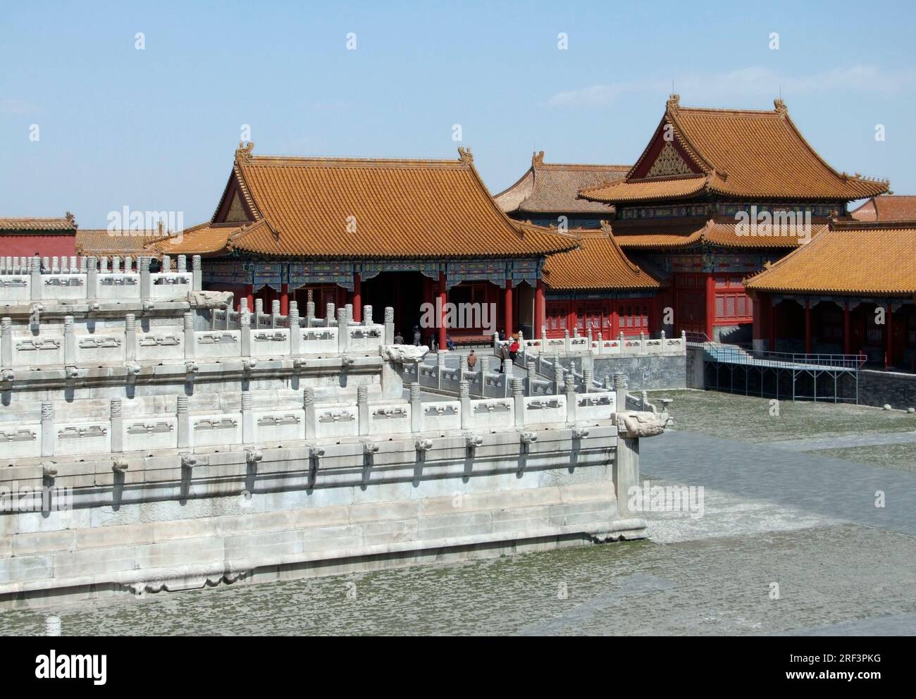 architectural scenery inside the Forbidden City in Beijing (China). The Forbidden City was the imperial palace from the Ming Dynasty to the end of the Stock Photo