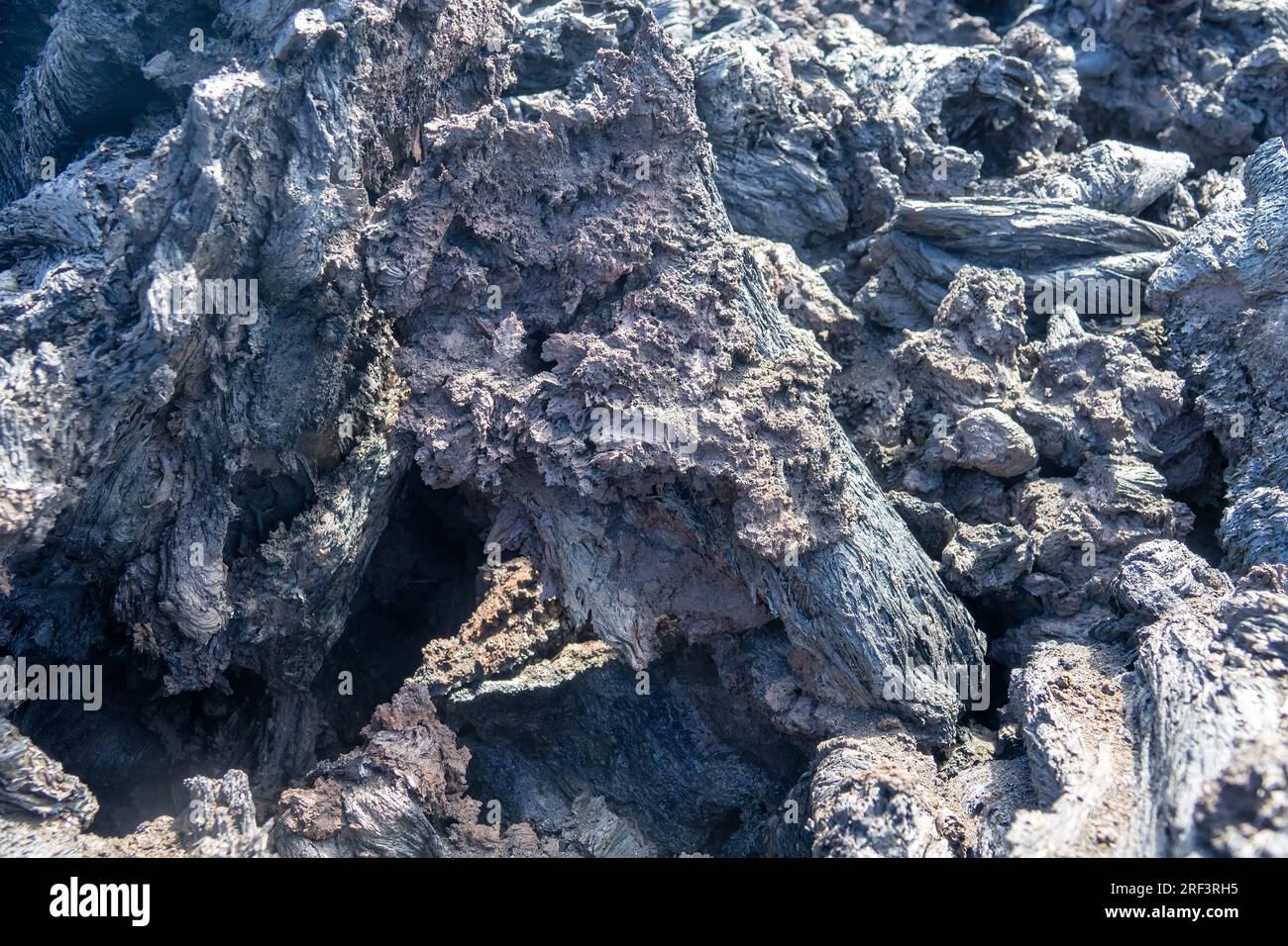 A Variety Of Forms Of Basalt Solidified Lava Clinker Block Lava Hawaiian Is Main Type Of