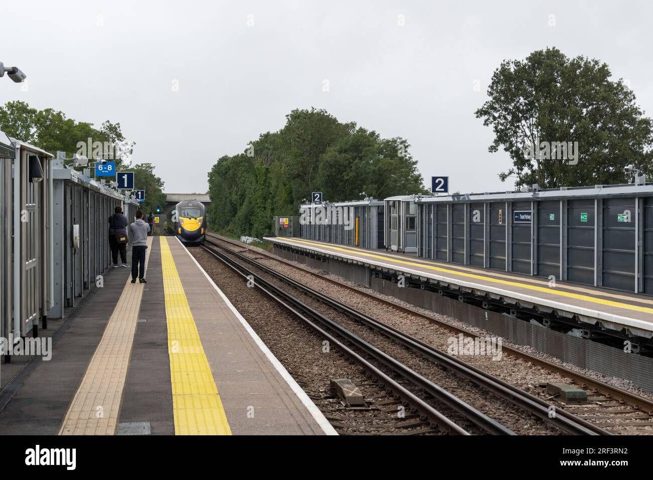 Platform 1 and 2 at the newly opened Parkway railway station in